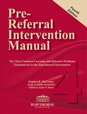 Pre-referral intervention manual third edition